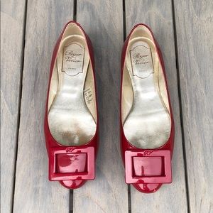Roger Vivier Red Gommette Patent Leather 36.5